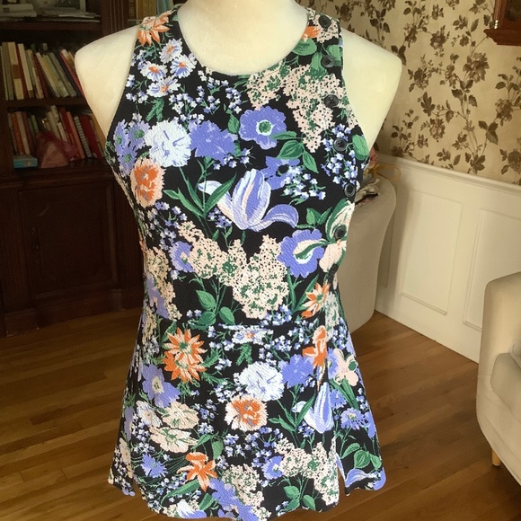 Marvel by Anthropologie Sleeveless Pelpum Cotton Blend Top Size S - Picture 1 of 8
